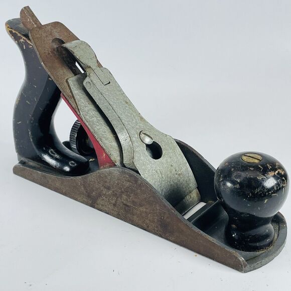 VINTAGE Defiance By Stanley 9” WOOD Hand PLANE 1950's Post War U Mark - Picture 1 of 16